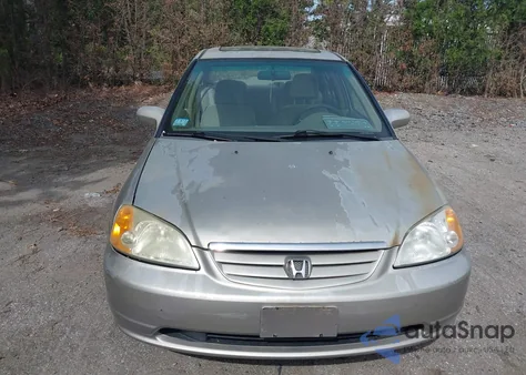 2002 Honda Civic Ex из США, поврежденный, VIN 2HGES26782H534914